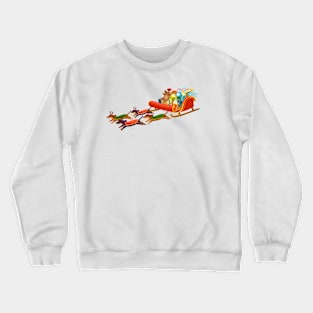 Dachshund open sleigh Crewneck Sweatshirt